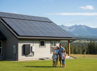 Montana Home With Solar Panels