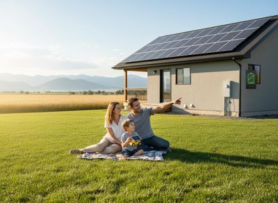 Sustainable Family Living with Solar House